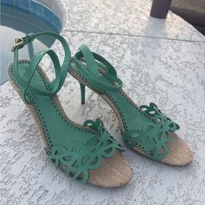 Tory Burch Green Women's Sandal Heel
